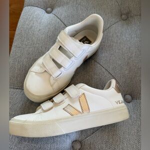 Veja Recife White Velcro Sneakers